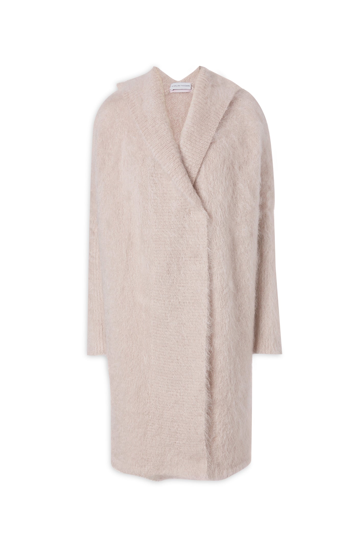 BRUSHED MOHAIR CARDIGAN 3 - MINK