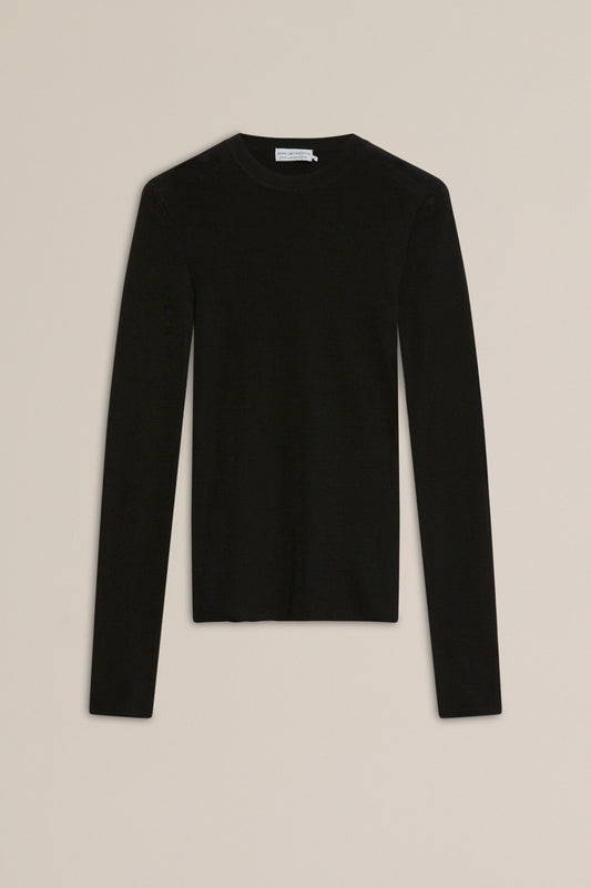 BABYWOOL CREW SWEATER - BLACK ALL